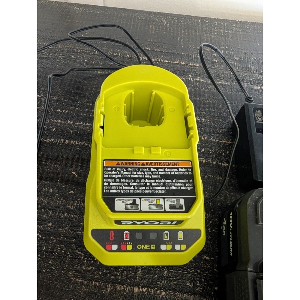 RYOBI ONE+ 18V Lithium 4Ah Battery (PBP005) & Charger PCG002 - Picture 7 of 7